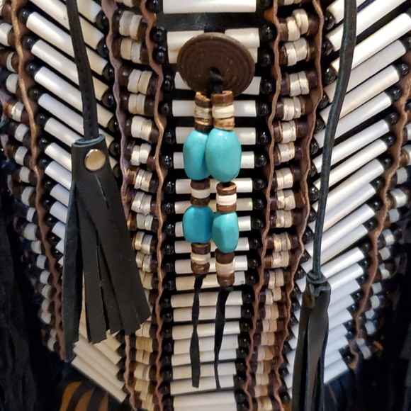 Boho Leather Crossbody - Picture 3 of 5